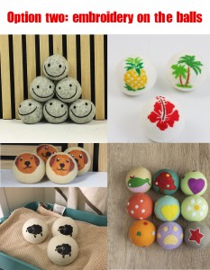 Wool drying balls