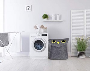 Custom Kids Toy Owl Storage Organizer Kids Felt Toys Storage Baskets for Organizing