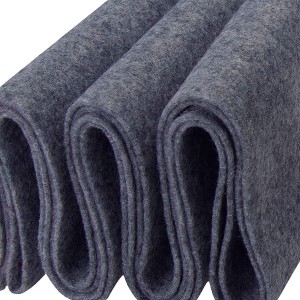 wholesale 3mm natural grey thick wool felt