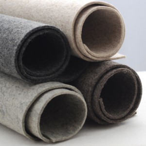 wholesale 3mm natural grey thick wool felt