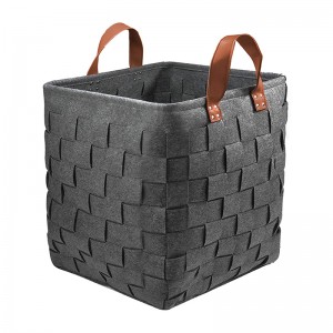 Eco-friendly Polyester Felt Laundry Basket For Laundry Organizer