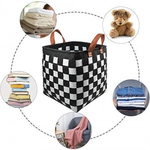 Eco-friendly Polyester Felt Laundry Basket For Laundry Organizer