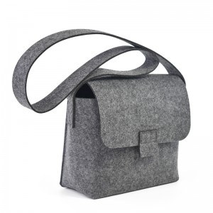 Foldable wholesale felt fabric tote storage shopping bag with handle