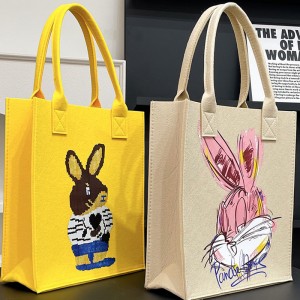 Nurse Accessories felt tote bag Mix Design Popular Customized Linen Medical Casual Tote Bag For Nurse Gift