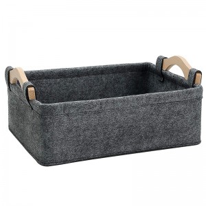 Collapsible Eco-friendly 100% Polyester Felt Bin Box Desk storage