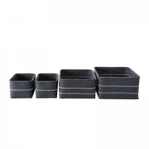 4-Piece Set Classics Felt Storage Baskets