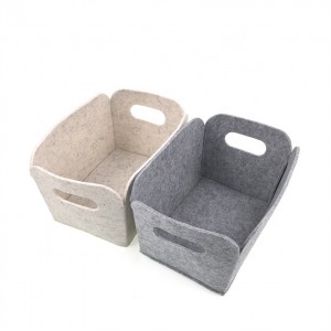3 pcs Nordic Felt Material Dirty Clothes Storage Basket bins Multifunction felt Storage Boxes