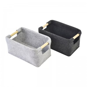Collapsible Felt Storage Basket for Dog and Cat Toys Food