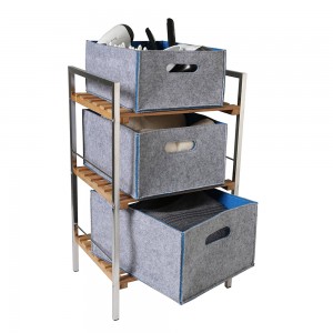 storage baskets Felt Foldable Cube bin Shelf Bins Organizer Felt box for Kids Toys Magazine Books Clothes for Office Bedroom