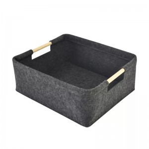 Collapsible Felt Storage Basket for Dog and Cat Toys Food