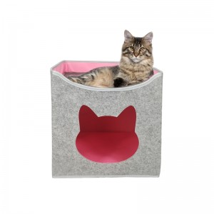 Cat Bed House Felt Cat Cave