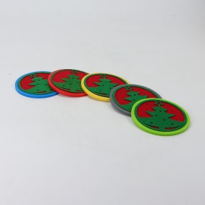 Christmas Decorations Red Felt Coasters