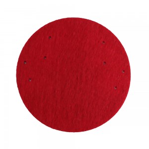 Christmas Decorations Red Felt Coasters