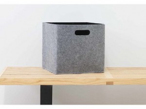 Home decoration felt small basket household desk shelf storage box organizer