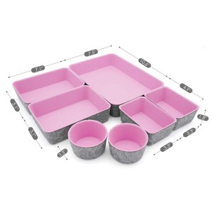 Office Felt Storage Bin Set