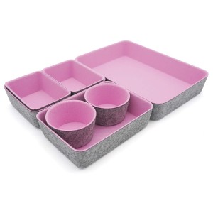 Multifunctional felt storage bin box