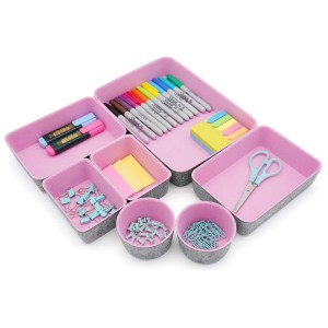 Multifunctional felt storage bin box