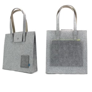 Fashionable Eco- friendly simple design shopping tote bag felt hand bag for women