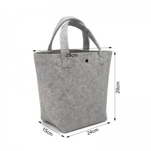 Polyester Felt Bag Woman Handbag Polyester Wool Felt Tote Bags For Shopping