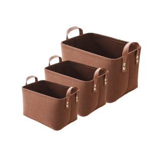 Decorative Hand-held Felt Storage Basket for Sundries Storage in Room