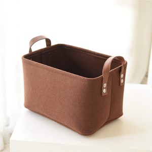 Decorative Hand-held Felt Storage Basket for Sundries Storage in Room