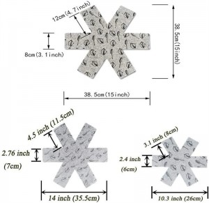 Anti-Slip to Avoid Scratching or Marring When Stacking felt Pot and Pan Protectors