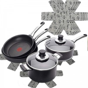 Anti-Slip to Avoid Scratching or Marring When Stacking felt Pot and Pan Protectors