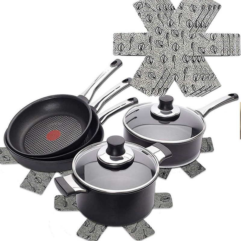Anti-Slip to Avoid Scratching or Marring When Stacking felt Pot and Pan Protectors Featured Image