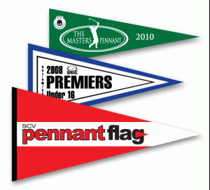 Custom felt pennant banner