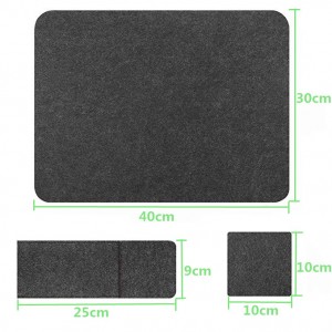 Wholesale Felt placemat mug coaster set 4 mm thick felt table place mat