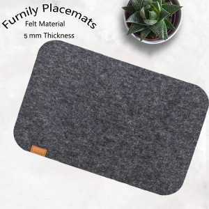 Wholesale Felt placemat mug coaster set 4 mm thick felt table place mat