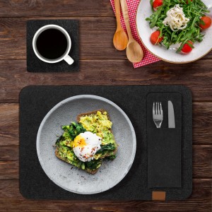 Eco-friendly felt placemat hot sale in Europe