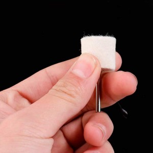 Drill Polishing Point Jewelry Buffing Wool Felt Bob