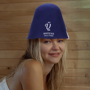 Embroidery LOGO 100% Merino Wool Sauna Hat Custom Color Merino Wool Sauna Hat