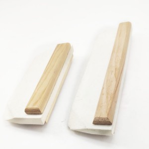 Felt applicator wool felt squeegee with wood handle