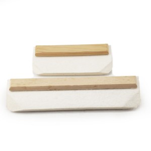 Felt applicator wool felt squeegee with wood handle