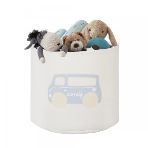 Multi-funcation foldable circle children’s toy  basket storage