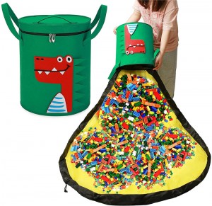 Kids Toys Storage Bin Felt Storage Basket with Lid