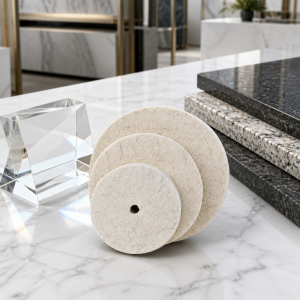 100% wool knife edge felt wheel for polishing buffing grinding