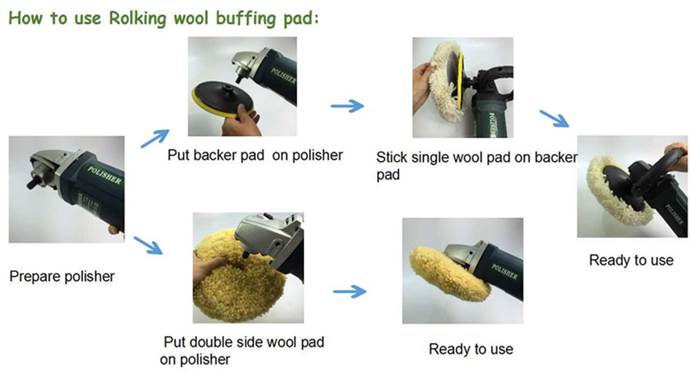 how to use rolking wool pad