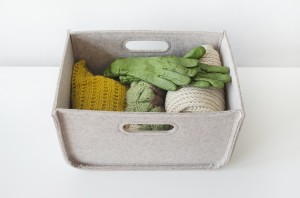 Classic Open-Top Felt Storage , perfect for both office and bedroom organization.