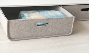 Classic Open-Top Felt Storage , perfect for both office and bedroom organization.