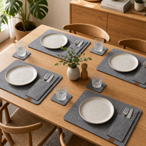 Wholesale Felt Placemat Set for Home