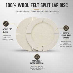 7″ inch Wool Felt Hardness Optional Polishing Wheel Grinding Wheel Rotating Tool Jewelry Polishing Accessories