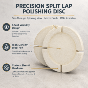 Wool Abrasive Buffing Paramount Split Lap Felt Polishing Wheel for Jewelry