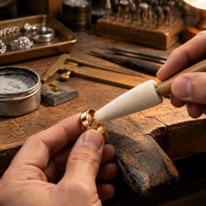 Drill Polishing Point Jewelry Buffing Wool Felt Bob