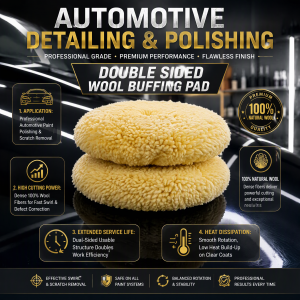 double side car polishing wool compounding pads