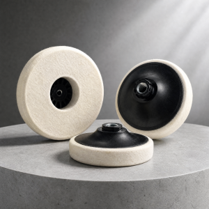 wool felt wheel with M14 thread