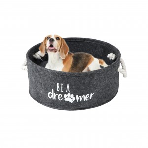 Cat Bed Cozy Felt Cat Cave Bed with Cat Scratch Pad