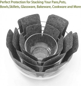 Pot Dividers Pads Pot and Felt Pan Protectors for Protecting and Separating Pots and Pans